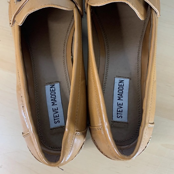 Steve Madden Womens Brown Loafers, Syllabus, Size 8.5 - Picture 9 of 11